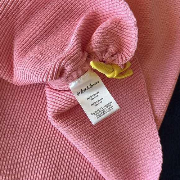 NWT For Love and Lemons Keisha Set NEW skirt and top two pieces sz S ribbed knit - Picture 7 of 13